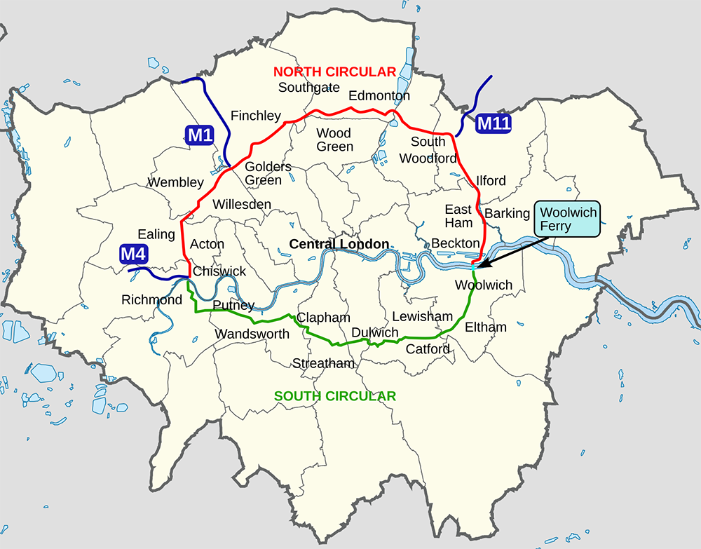 London_north-south_circulars